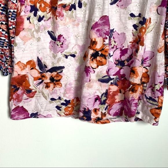 Anthropologie Akemi + Kin Ayana Peasant Floral Top - Picture 8 of 12